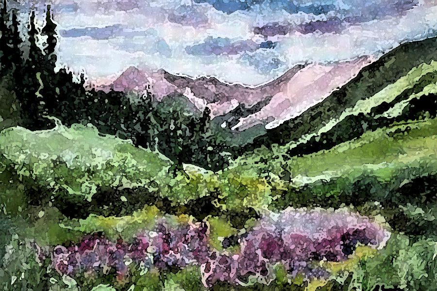 la platas watercolor